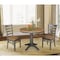 International Concepts Round 36 in Rd Extension Dining Table, 2 RTA Chairs, Hickory/Washed Coal, 36 W, 48 L, 30.1 in H, Wood K45-36RXT-27B-C617-2 - alternate 4